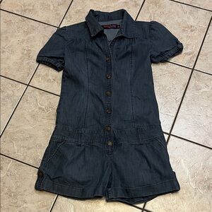 Celebrity Pink Denim Romper L NWOT